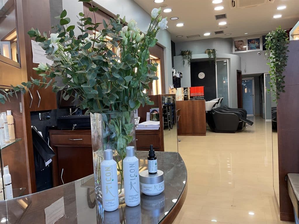 Instalaciones de la peluquería Sonia Cokett en Caldas de Reis