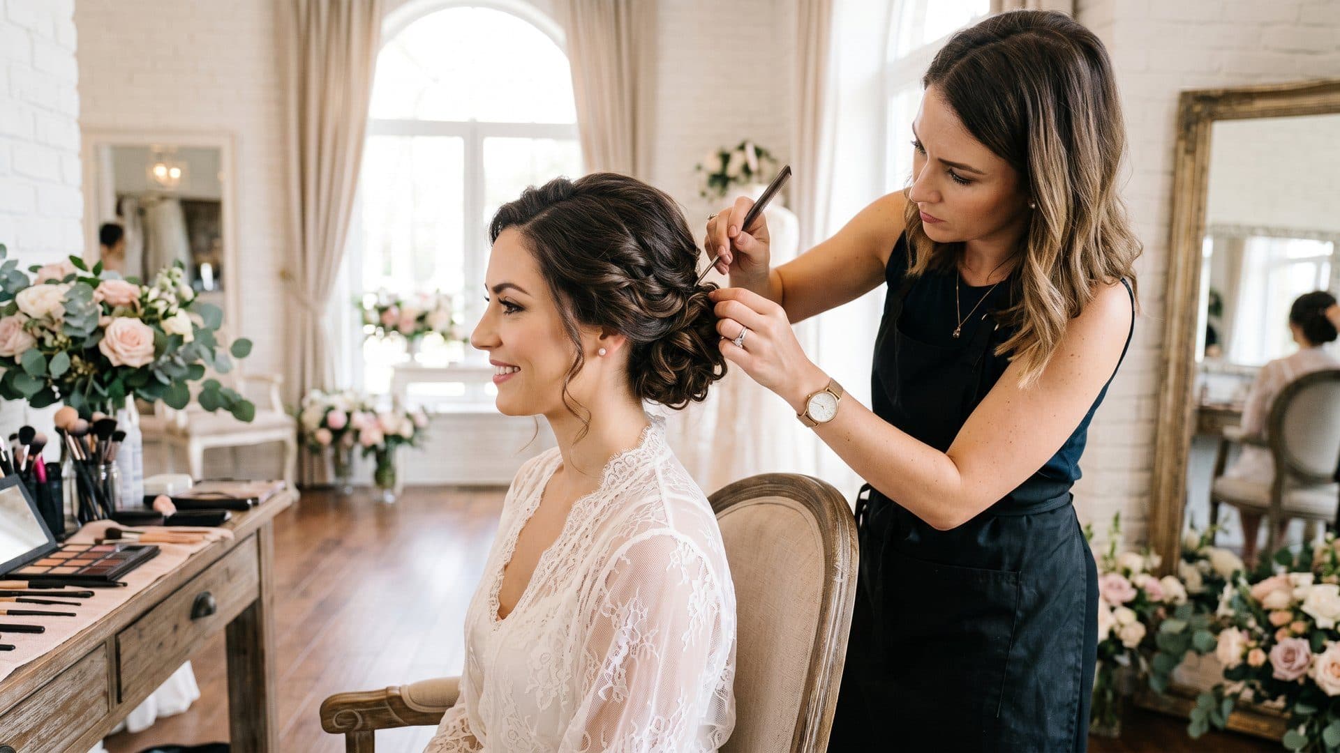 Pack de novias en la peluquería Sonia Cokett en Caldas de Reis