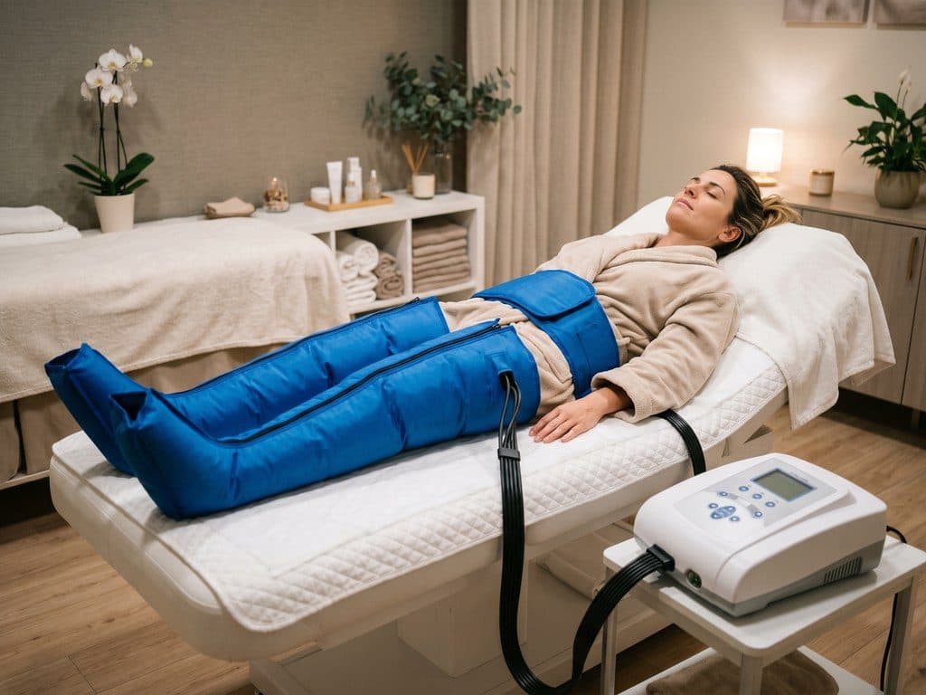 Presoterapia en el centro de estética de Caldas de Reis